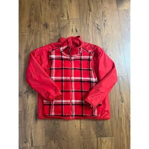 Reversible Red Tartan Jacket and Vest Size Unknown, see photos